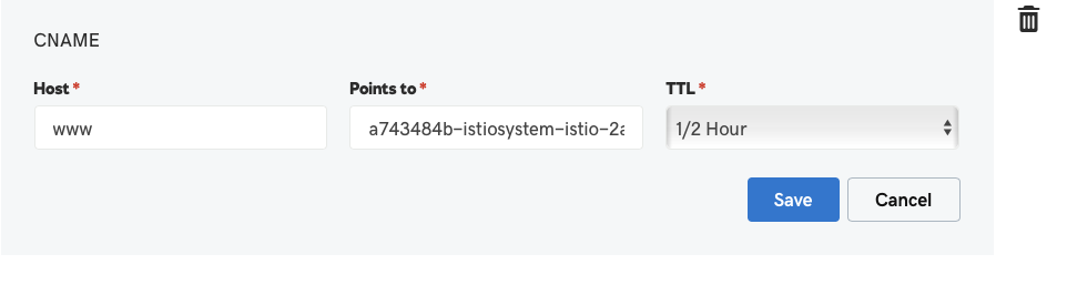 Custom Domain CNAME